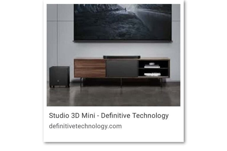Definitive Technology Studio 3D Mini soundbar Definitive Technology Studio 3D Mini soundbar