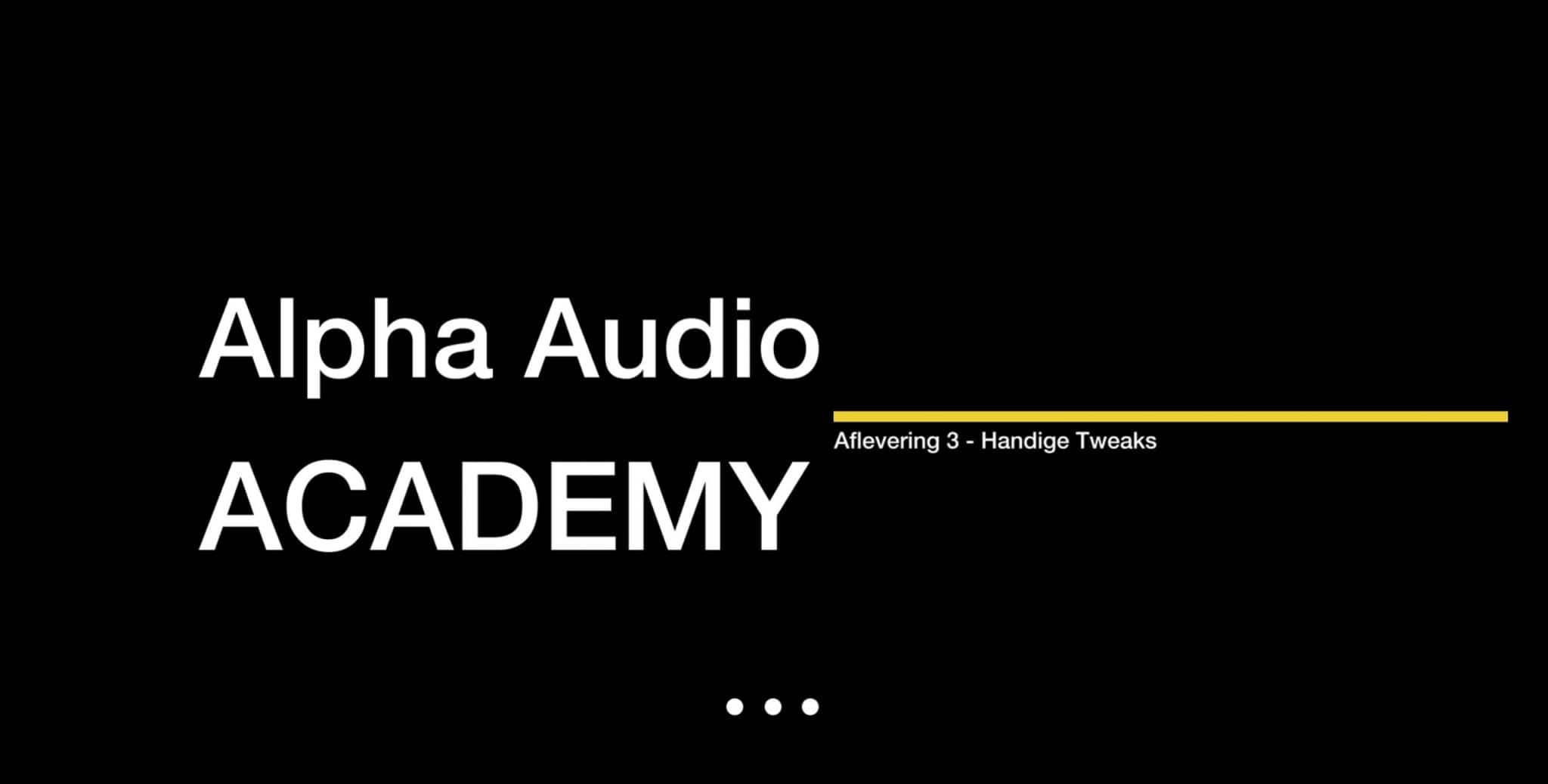 Alpha Audio Academy