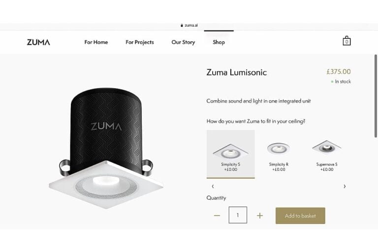 Zuma Lumisonic, luminous ceiling speaker Zuma Lumisonic, luminous ceiling speaker