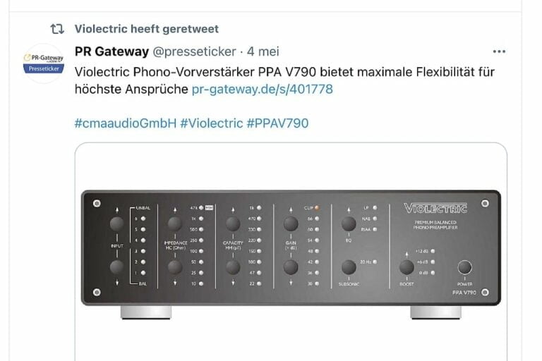 Violectric PPA V790 phono preamplifier
