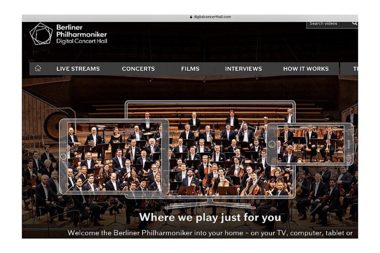 Berliner Philharmoniker video stream with hi-res audio
