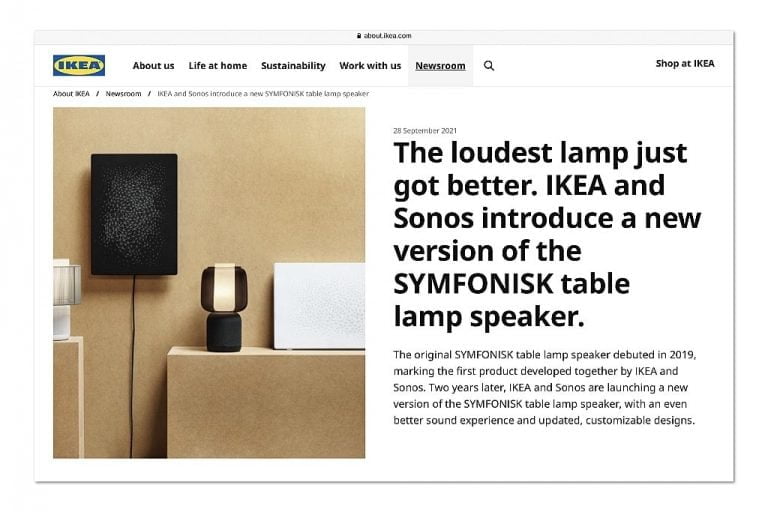 IKEA presents a new Symfonisk lamp