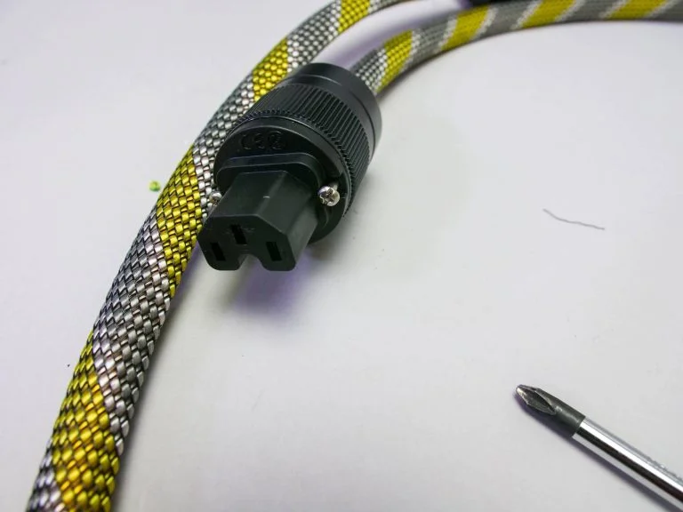 OFC Silver Plated AC Power Cord - EMC Shielded Bulk Mains Cable For HIFI DIY