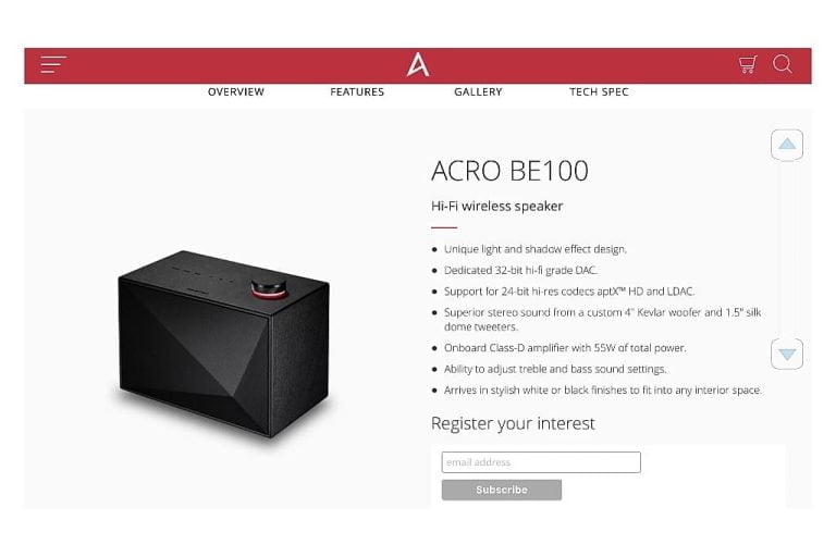 Astell&Kern ACRO BE100 Bluetooth speaker