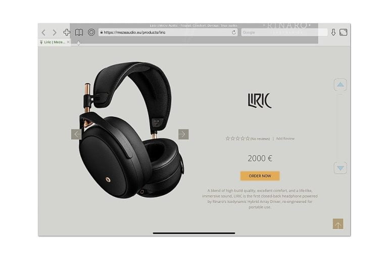 Meze Audio LIRIC gesloten planar hoofdtelefoon Meze Audio LIRIC gesloten planar hoofdtelefoon