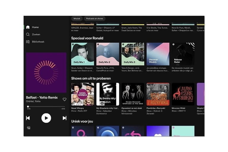 Spotify Premium gets separate shuffle and play button