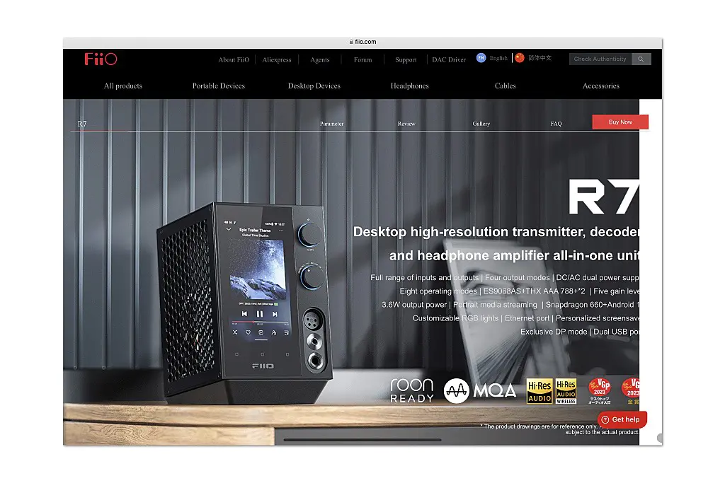 FiiO R7 hires desktop player - Alpha Audio