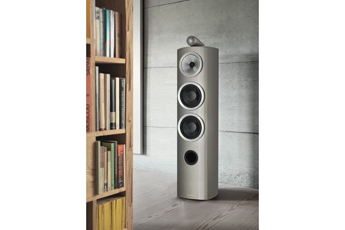 804 D3 Mystic Angle with Bookcase Grille Off - Finish only available in Europe. B&W