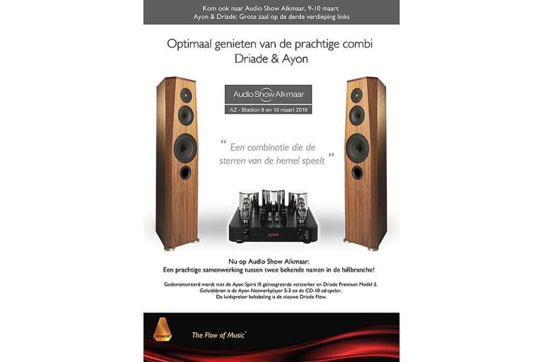 Driade en Ayon op Audio Show Alkmaar Driade en Ayon op Audio Show Alkmaar