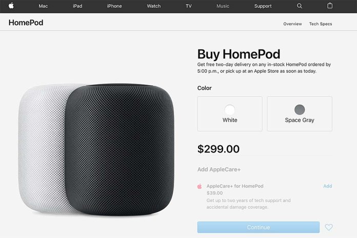 Apple Apple verlaagt prijs slimme speaker HomePod