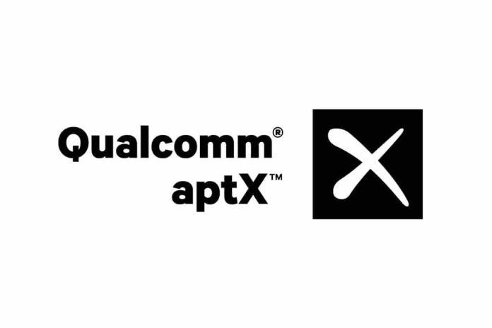Aptx De nieuwe Qualcomm Snapdragon 855 heeft Bluetooth aptX aan boord (bron afbeelding: https://commons.wikimedia.org/wiki/File:QC_aptX_Vertical_Black_4754.png)