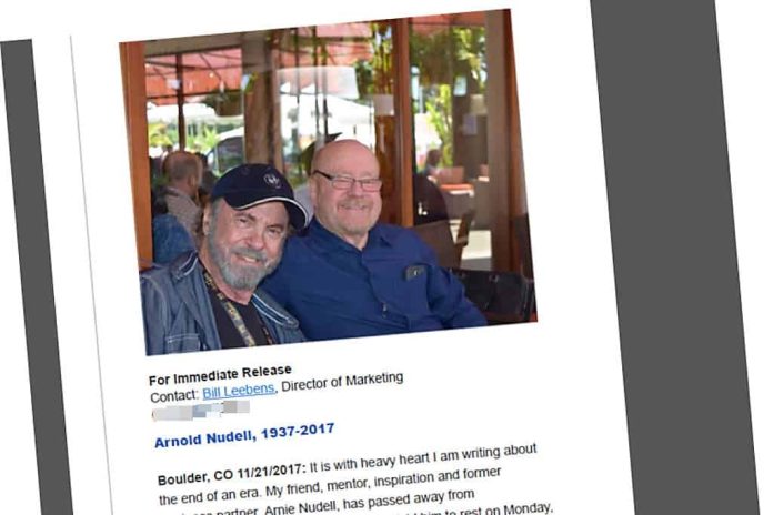 ArnoldNudell Arnold Nudell is overleden