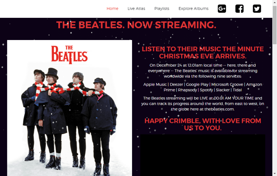Beatles op Spotify