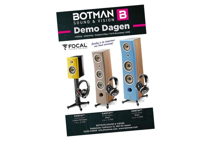 Botman Demo Dagen FlyerA4-1mmAfloop.dpp Botman Sound en Vision organiseert op 7, 8 en 9 december - komend weekend dus - een uniek evenement met een aantal bijzondere primeurs