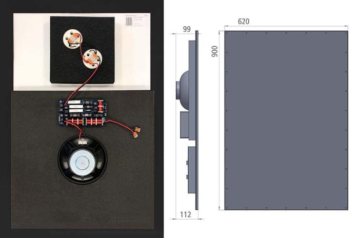 Ceratec De Ceratec Cerasonar 9062 fr is een echt onzichtbaar weg te werken speaker