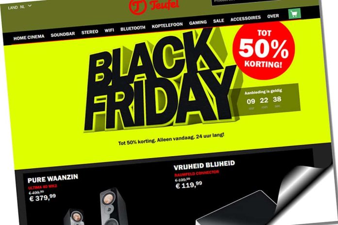 Cybermonday Als u Black Friday bij Teufel hebt gemist is er altijd vandaag nog een kans op Cyber Monday