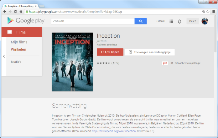 Filmaanbod Google Play (2) Filmaanbod Google Play (2)