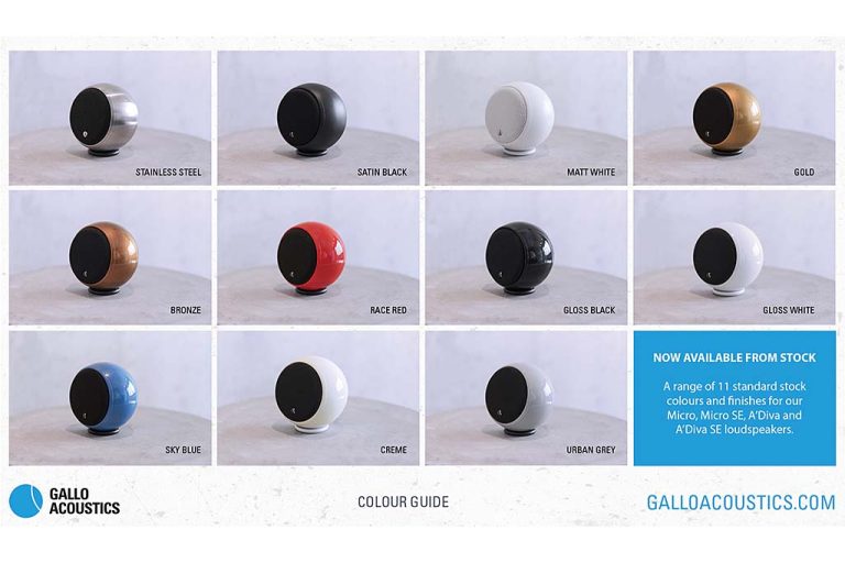 Kleurrijke Gallo speakers ‘van’ Monitor Audio Kleurrijke Gallo speakers ‘van’ Monitor Audio