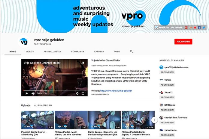 Geluiden Op het YouTube-kanaal van Vrije Geluiden is een schat aan materiaal te vinden