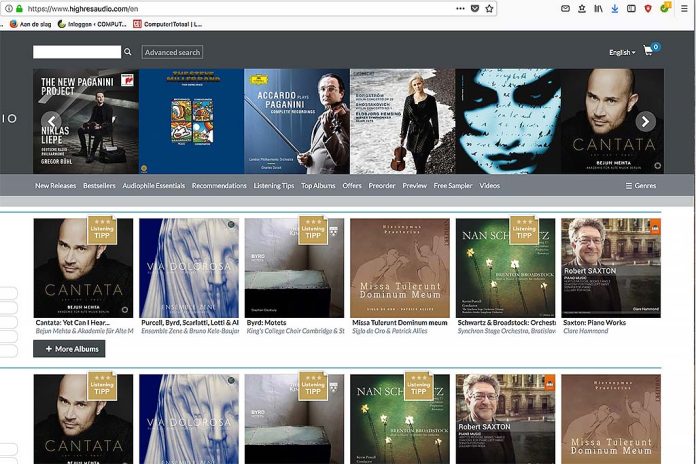 Highresaudio Vanaf april wordt er gestreamd bij HIGHRESAUDIO