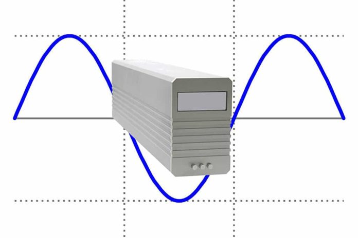 Isotek De IsoTek EVO3 Genesis One (bron sinus-achtergrond: https://commons.wikimedia.org/wiki/File:Simple_sine_wave.svg)