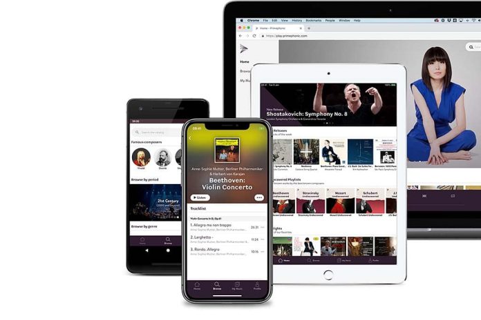 Klassiek Primephonic laat gebruikers tracks downloaden