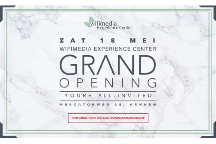 Opening Zaterdag 18 mei is de 'grand opening' van de nieuwe Wifimedia locatie, inclusief speciale acties en aanbiedingen