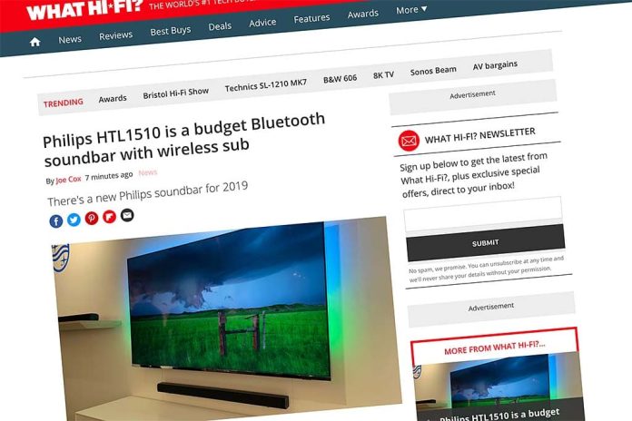 Philips Philips presenteert de HTL1510 budget soundbar met draadloze sub