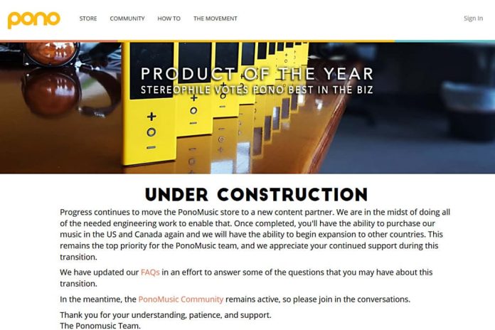Pono De PonoMusic online store wordt vervangen door XStream