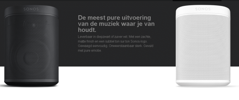 Sonos introduceert Play:1 Tone Sonos introduceert Play:1 Tone