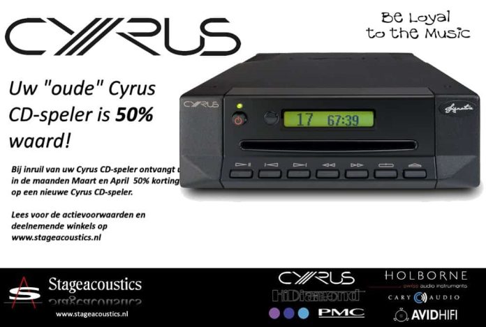 advertentie-cyrus inruil Inruilen maar die oude Cyrus CD-speler