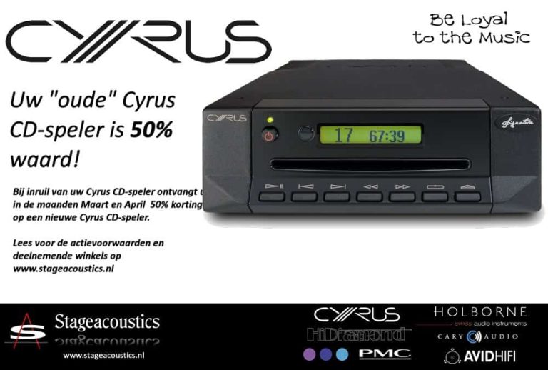 Cyrus CD-speler met fikse inruilkorting Cyrus CD-speler met fikse inruilkorting