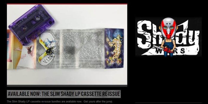 eminem Slim Shady van Eminem, nu óók op cassette