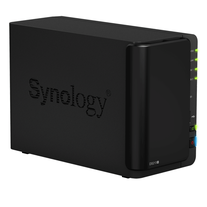 f-DS213+left-45 Synology DS213+