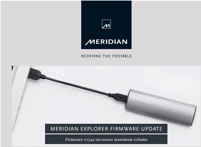 firmware Meridian Explorer firmware Meridian Explorer