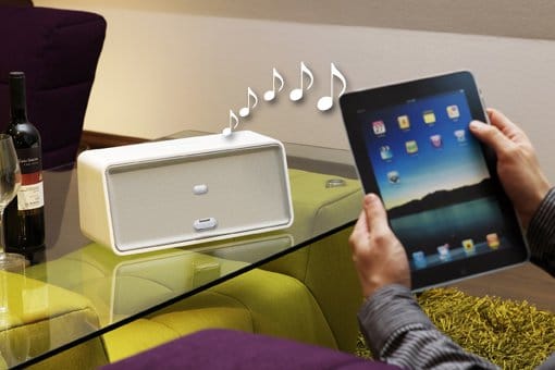 sonoro_cuboDock_iPad De Sonoro CuboDock voor Android, Apple IOS en Windows Phone