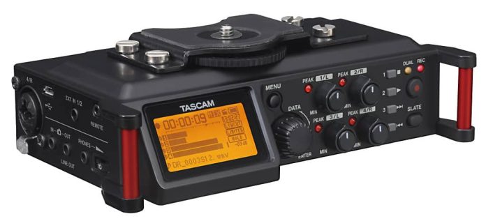 tascam De Tascam DR-70D is bedoeld voor gebruik in combinatie met een DSLR