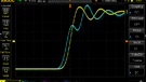 Cable signal test - CH1 - lamp wire - CH2 - graphene