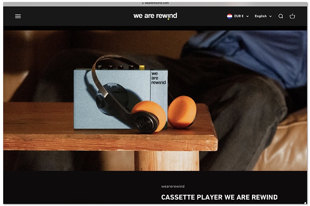 We Are Rewind portable cassette player