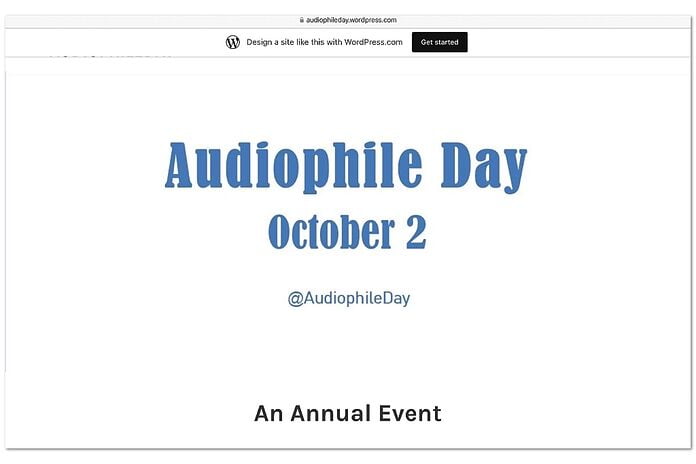 Audiophile Day Audiophile Day