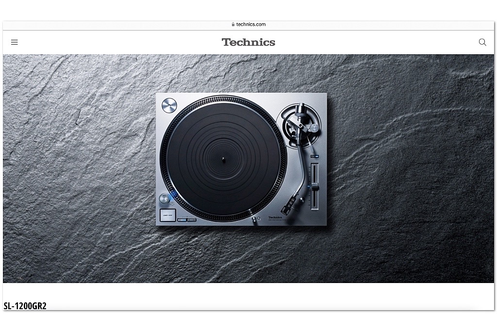 Technics SL-1200GR2 with digitally controlled direct drive