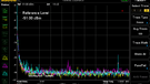JBL MP350 - LAN noise (yellow diff - purple -- comm) and PSU (Blue, common mode)