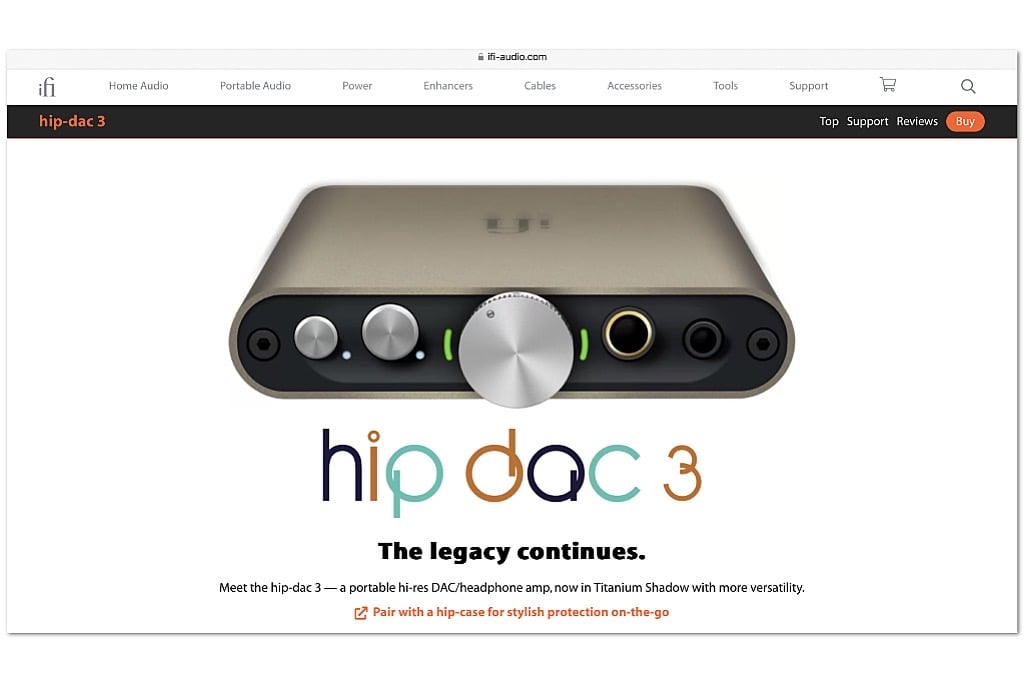 iFi hip-dac 3 portable DAC