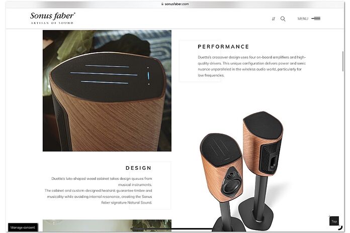 Sonus faber Duetto Sonus faber Duetto