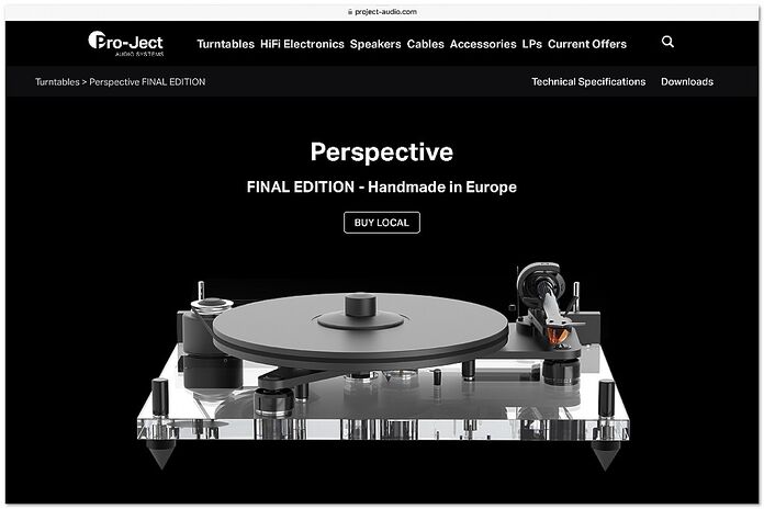 Pro-Ject Perspective Final Edition Pro-Ject Perspective Final Edition