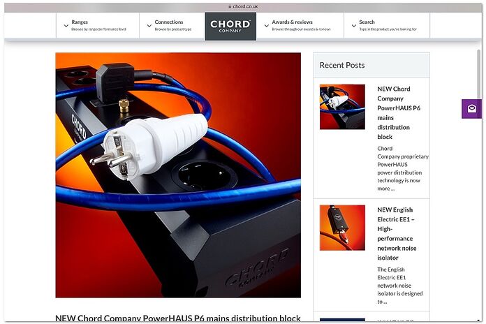 Chord Company PowerHAUS P6 Chord Company PowerHAUS P6