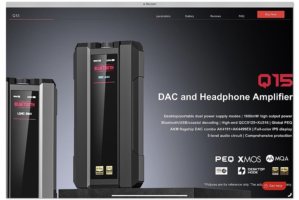FiiO Q15 portable DAC headphone amplifier