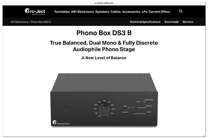 Pro-Ject Tube Box DS3 B Pro-Ject Tube Box DS3 B