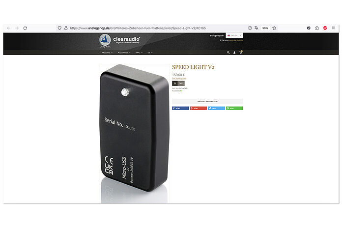 Clearaudio Speed Light V2 Clearaudio Speed Light V2