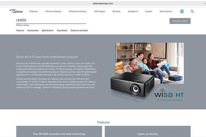 Optoma UHZ55 Optoma UHZ55